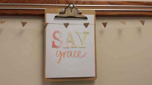 say grace